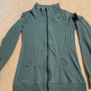 Green athletic jacket